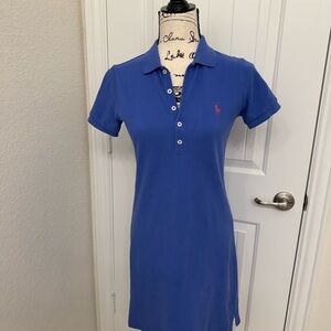 Ralph Lauren Sport Periwinkle Knit Polo Dress sz S